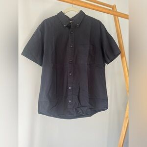 EVERLANE Men’s Short Sleeve Black Button Up Shirt